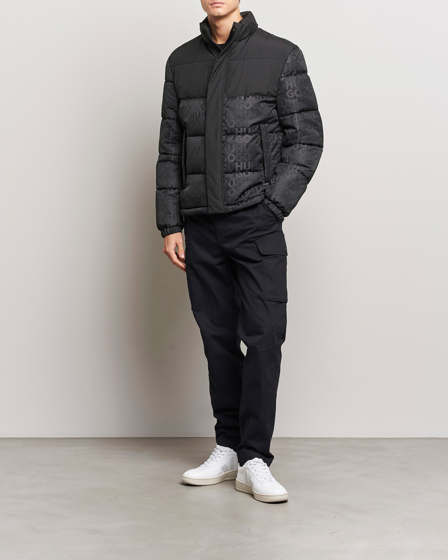 Mies | Takit | HUGO | Balto Monogram Down Jacket Black