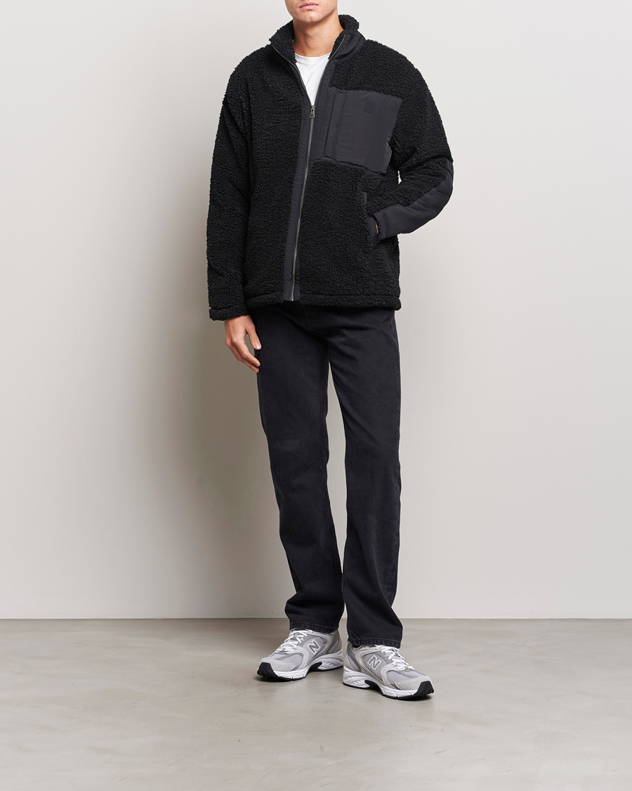 Mies | Puserot | GANT | Sherpa Fleece Full Zip Black