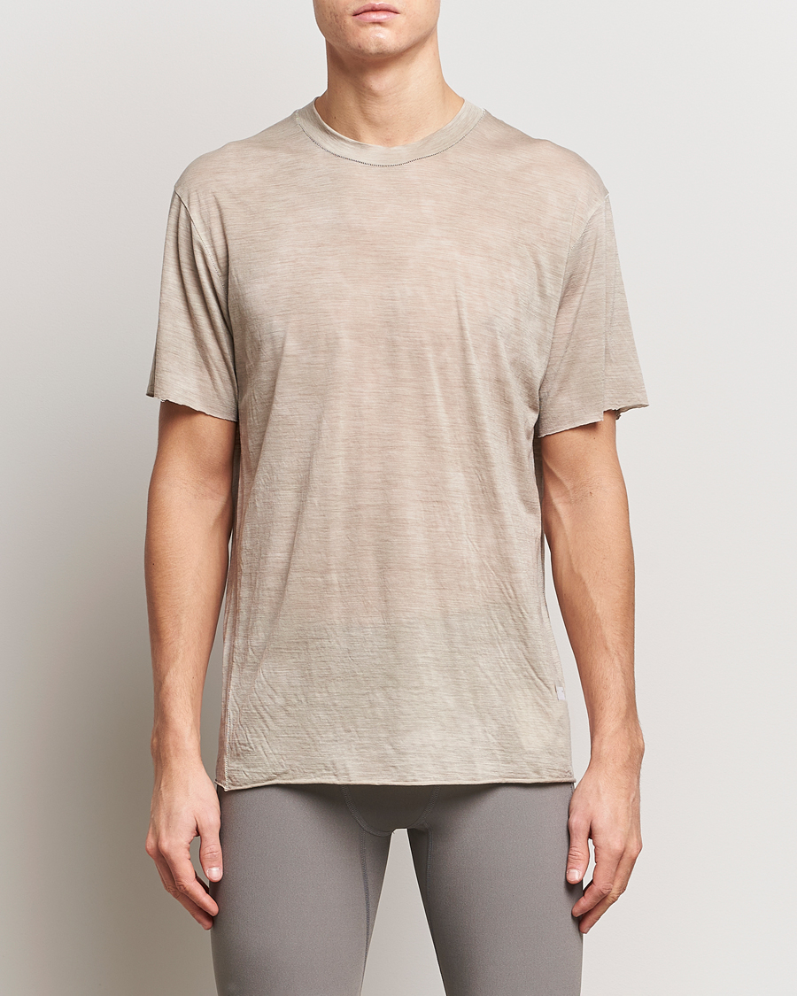 Mies | Vaatteet | Satisfy | CloudMerino T-Shirt Sun Bleached Greige