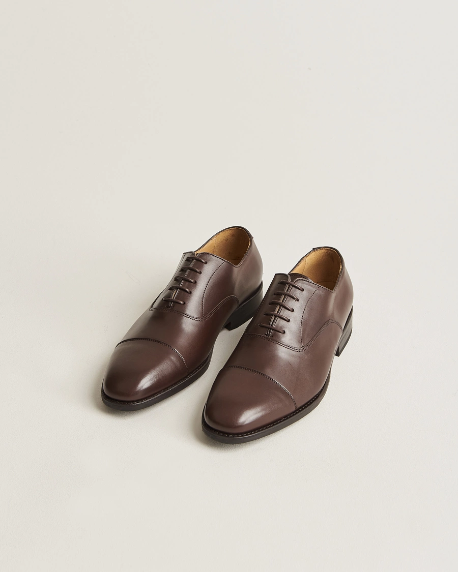 Mies | Käsintehdyt kengät | Myrqvist | Äppelviken Oxford Dark Brown Calf