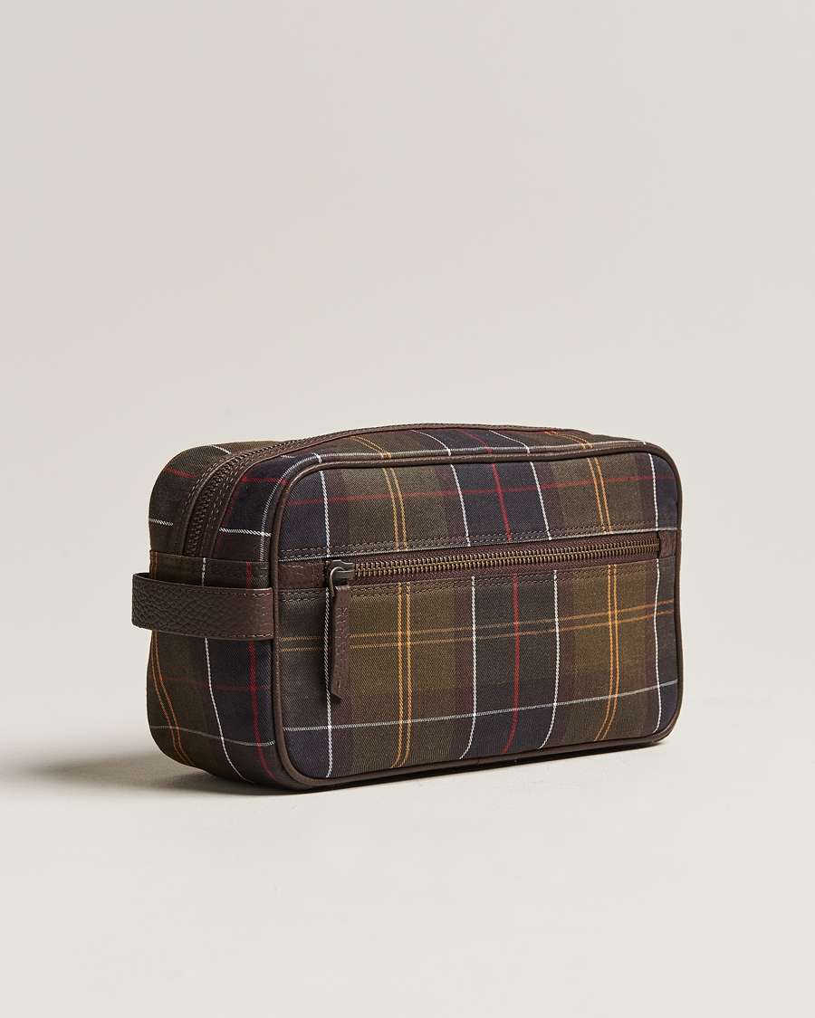 Mies |  | Barbour Lifestyle | Tartan Leather Washbag Classic Tartan