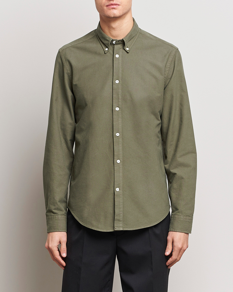 Mies |  | NN07 | Arne Button Down Oxford Shirt Dark Green