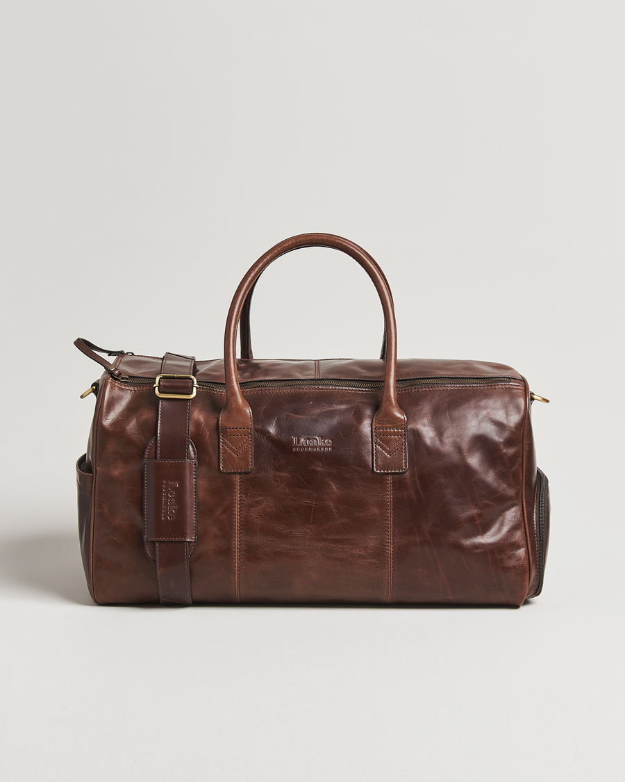 Mies | Laukut | Loake 1880 | Devon Leather Travel Bag Dark Brown