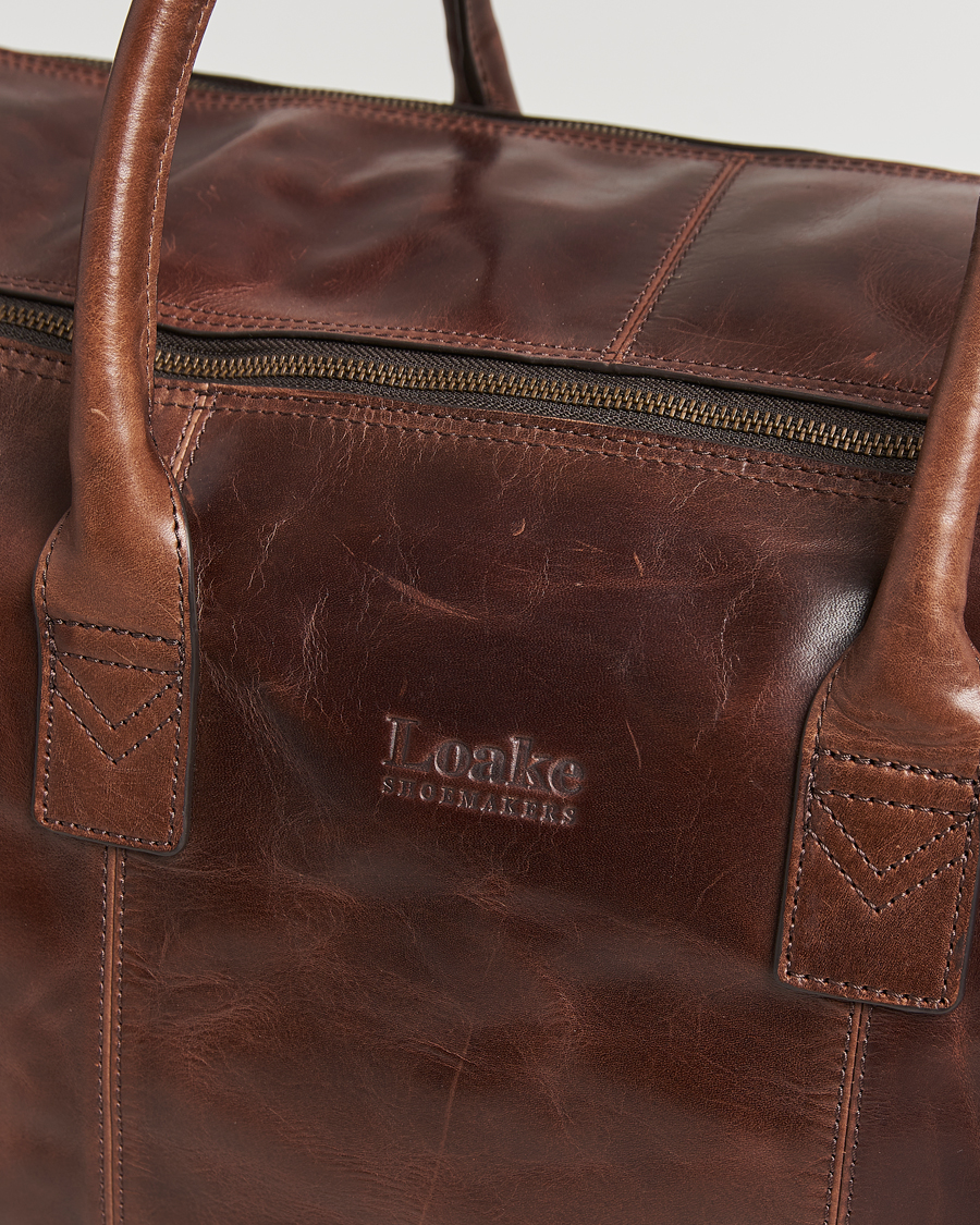 Mies | Laukut | Loake 1880 | Devon Leather Travel Bag Dark Brown