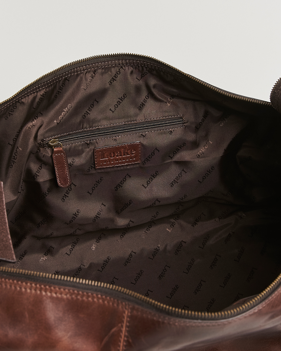 Mies | Laukut | Loake 1880 | Devon Leather Travel Bag Dark Brown