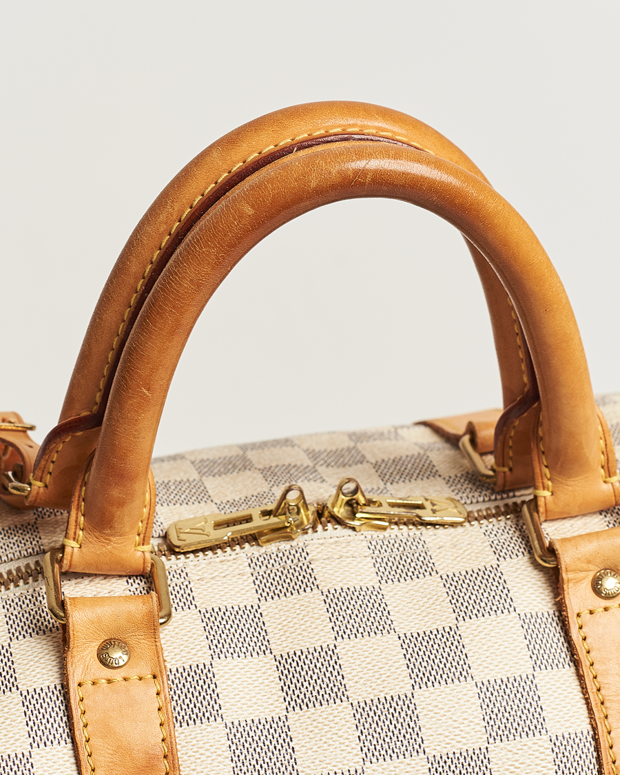 Mies | Louis Vuitton Pre-Owned Keepall 50 Bag Damier Azur | Louis Vuitton Pre-Owned | Keepall 50 Bag Damier Azur