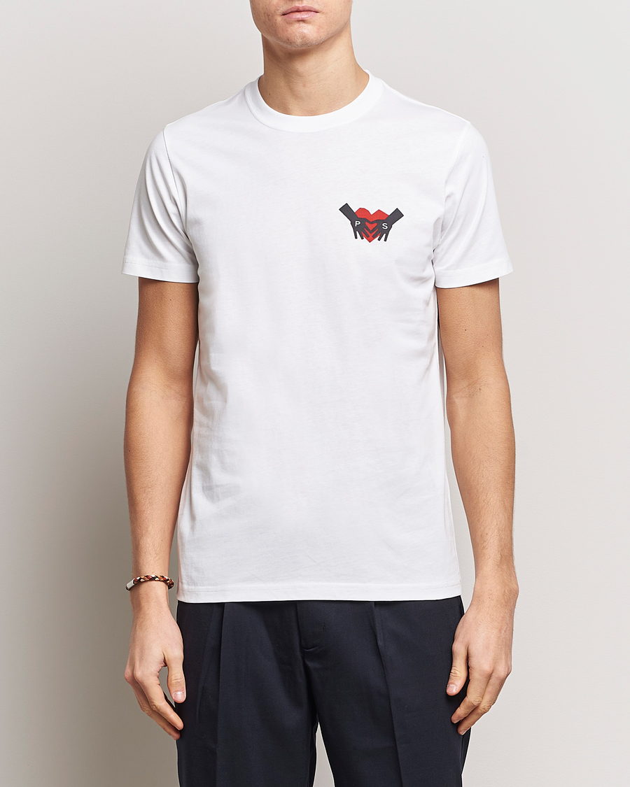 Mies |  | PS Paul Smith | PS Heart Crew Neck T-Shirt White