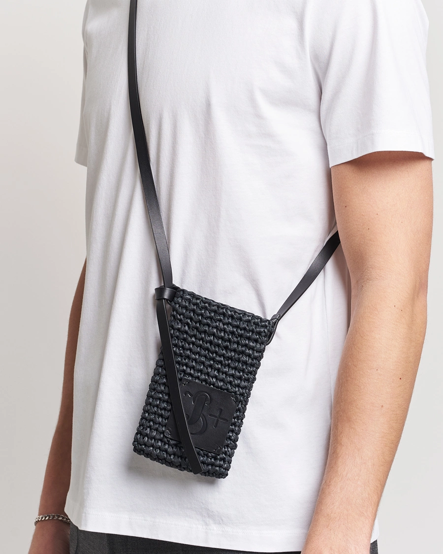Mies |  | Jil Sander | Crochet Phone Pocket Black