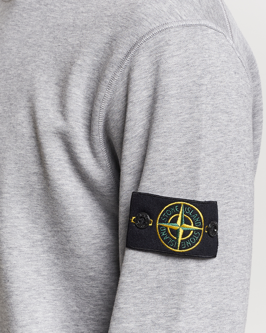 Mies | Puserot | Stone Island | Garment Dyed Cotton Sweatshirt Melange Grey