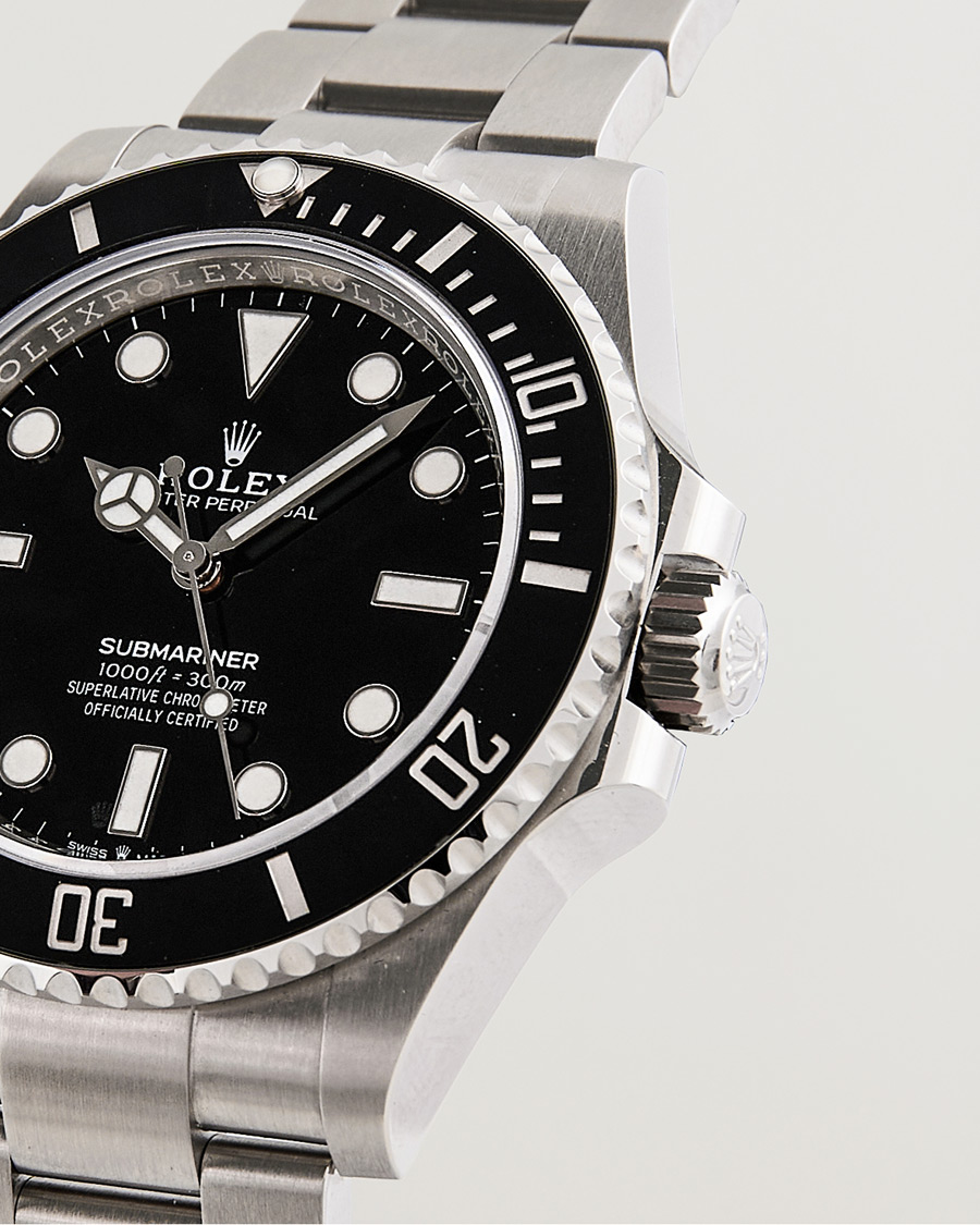 Mies | Rolex Pre-Owned Submariner 124060 Oyster Perpetual Steel Black Silver | Rolex Pre-Owned | Submariner 124060 Oyster Perpetual Steel Black Silver