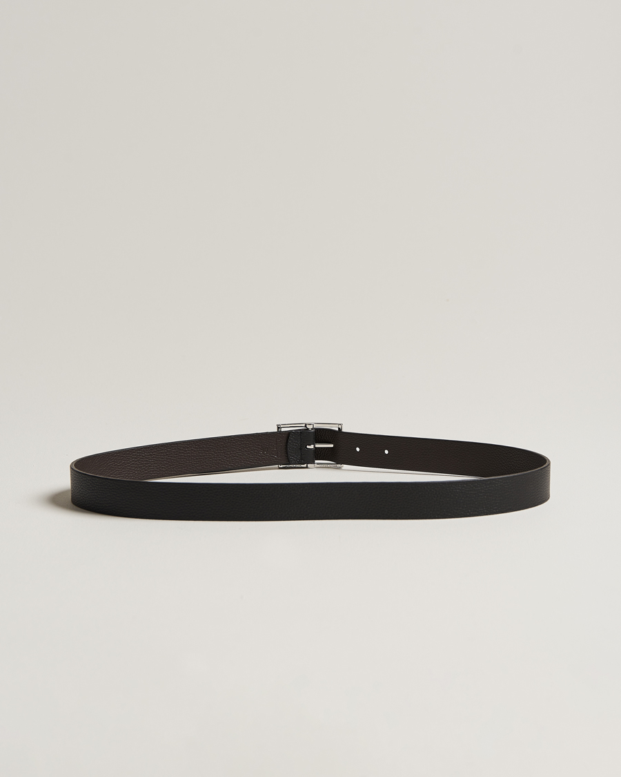 Mies | Sileät vyöt | Anderson\'s | Reversible Grained Leather Belt 3 cm Black/Brown
