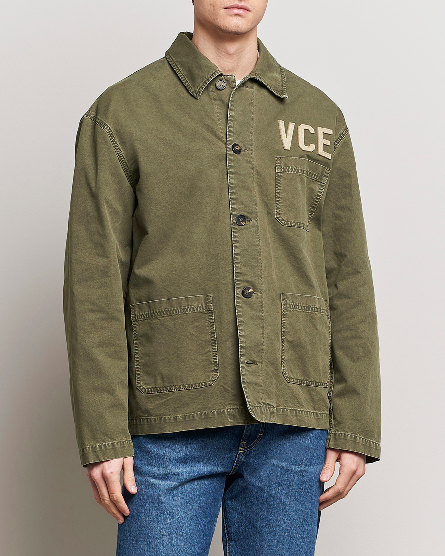 Mies |  | Golden Goose | Deluxe Brand Garment Dyed Work Shirt Military Green