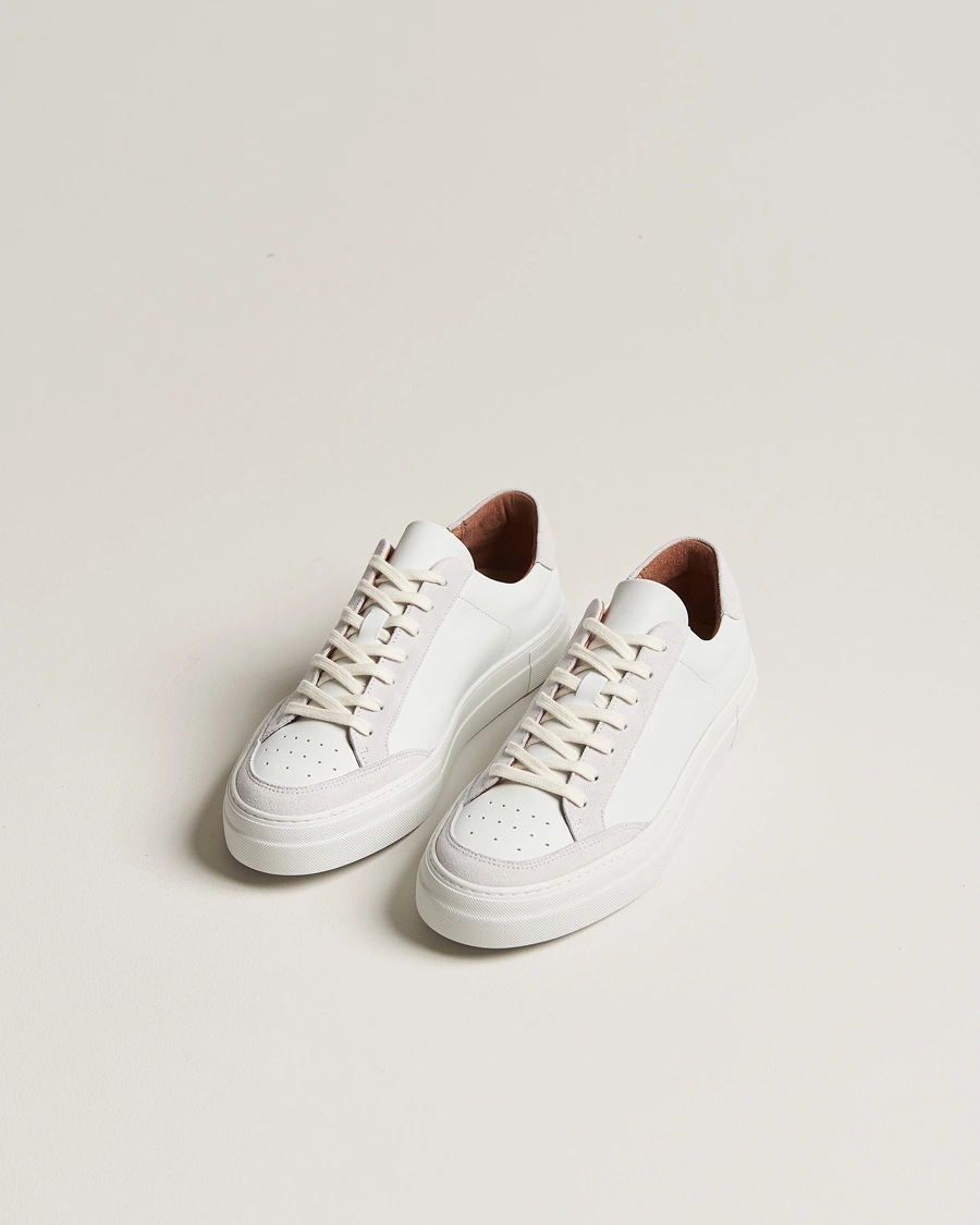 Mies | Kengät | J.Lindeberg | Art Signature Leather Sneaker White