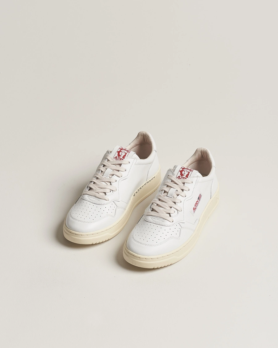 Mies | Autry | Autry | Medalist Low Leather Sneaker White/Red