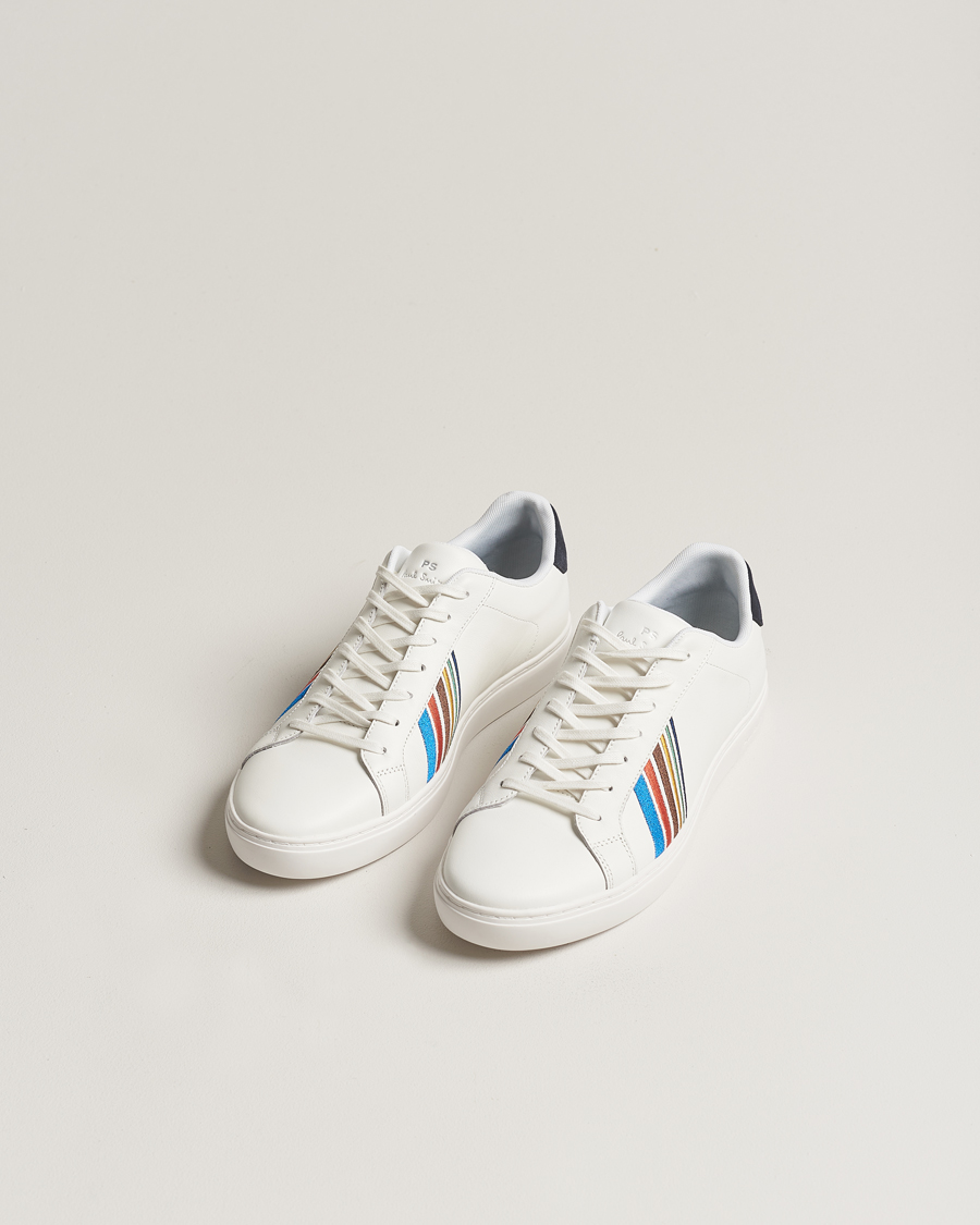 Mies |  | PS Paul Smith | Rex Embroidery Leather Sneaker White
