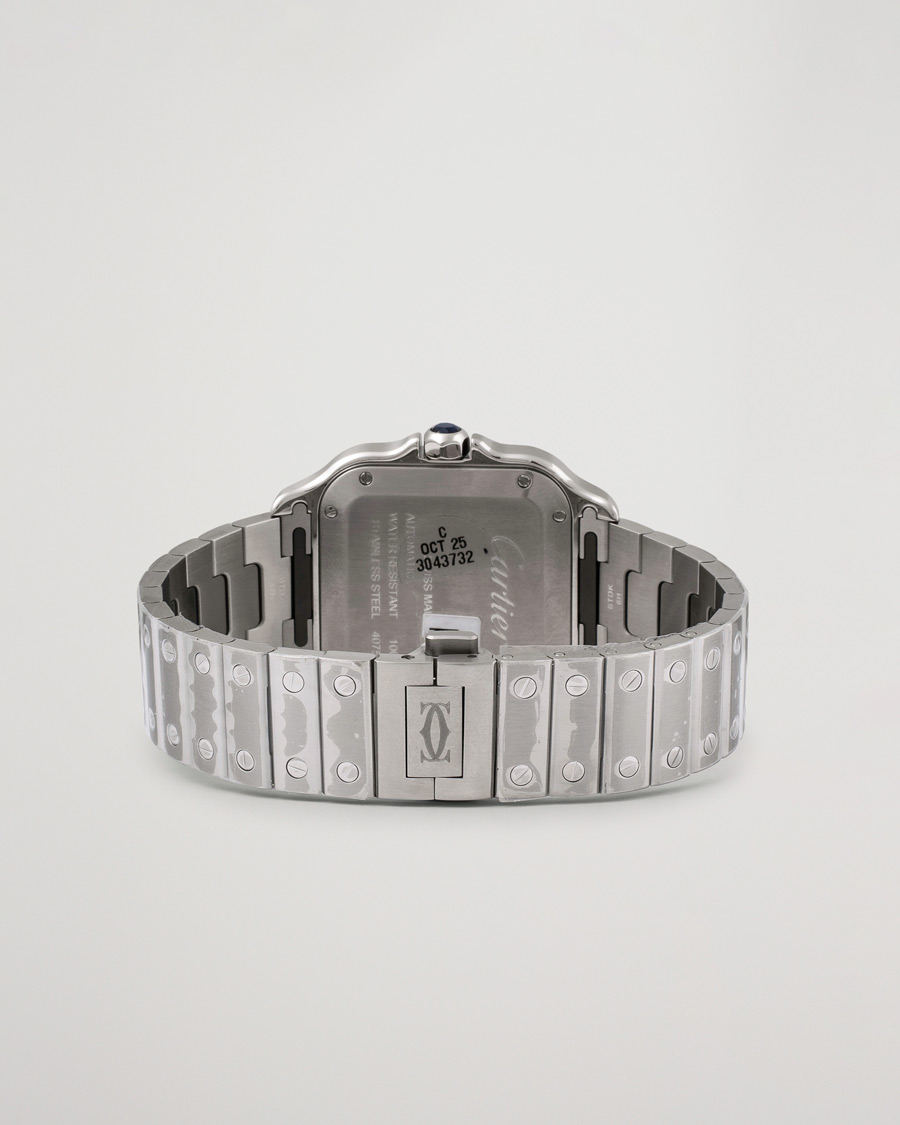 Mies | Cartier Pre-Owned Santos De Cartier WSSA0029 Steel White Silver | Cartier Pre-Owned | Santos De Cartier WSSA0029 Steel White Silver