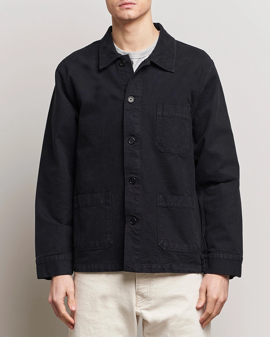 Mies | Kevättakit | Colorful Standard | Organic Workwear Jacket Deep Black