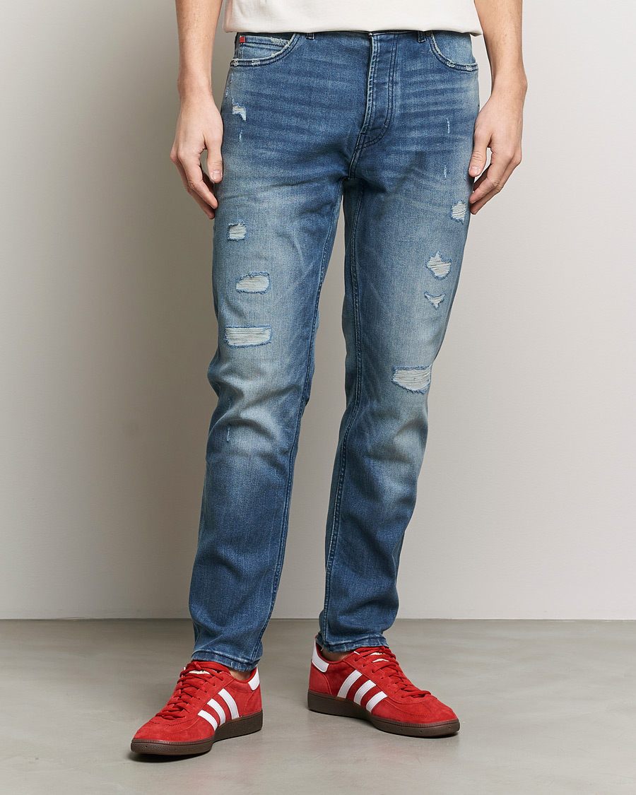 Mies | Farkut | HUGO | 634 Tapered Fit Stretch Jeans Bright Blue