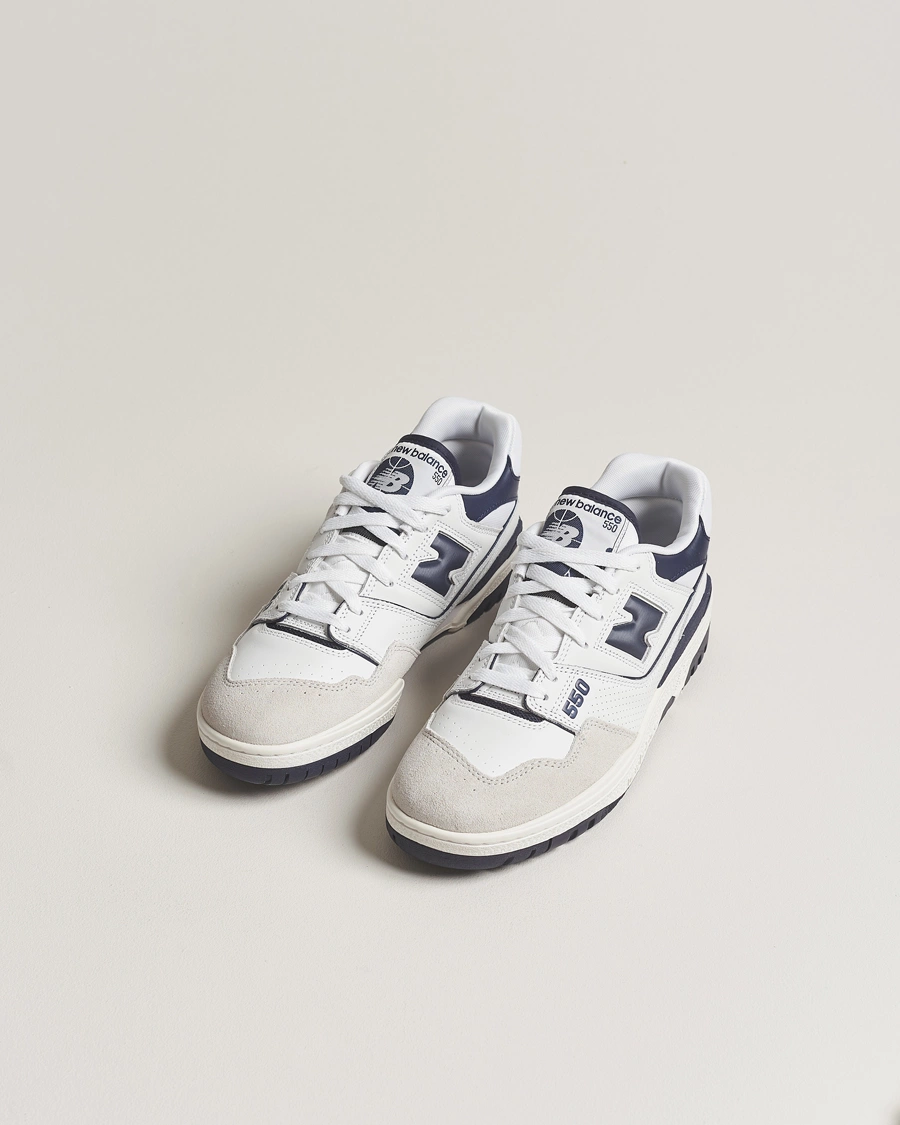 Mies | Valkoiset tennarit | New Balance | 550 Sneakers White/Navy