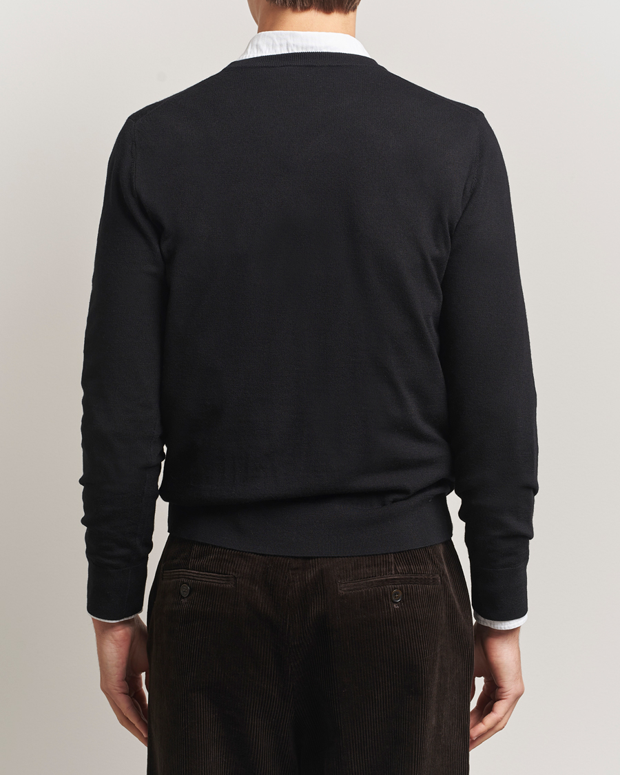 Mies | Puserot | Filippa K | Merino Round Neck Sweater Black