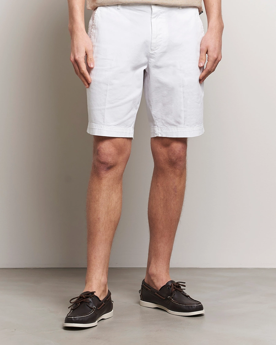 Mies | Shortsit | BOSS BLACK | Slice Cotton Shorts White