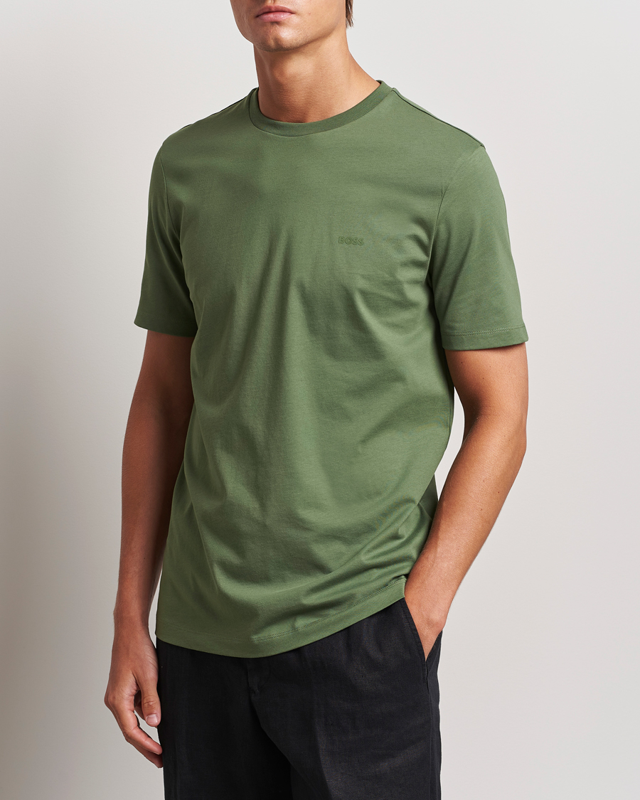 Mies |  | BOSS BLACK | Thompson Crew Neck T-Shirt Open Green