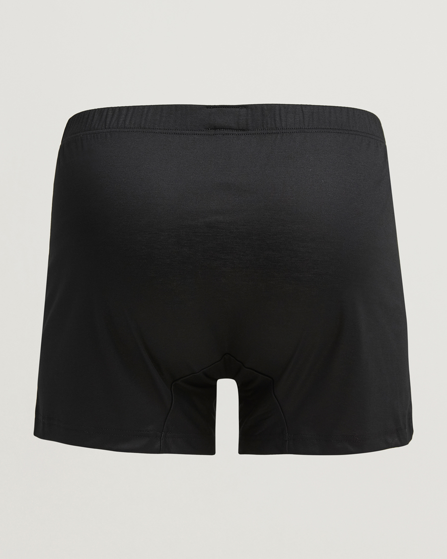 Mies |  | Zimmerli of Switzerland | Sea island Cotton Boxer Shorts Black