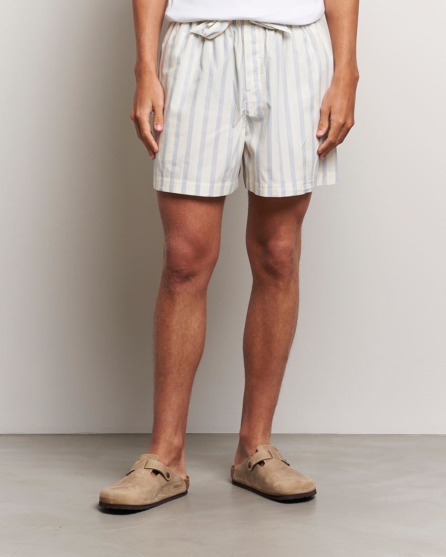 Mies |  | Tekla | Poplin Pyjama Shorts Needle Stripes