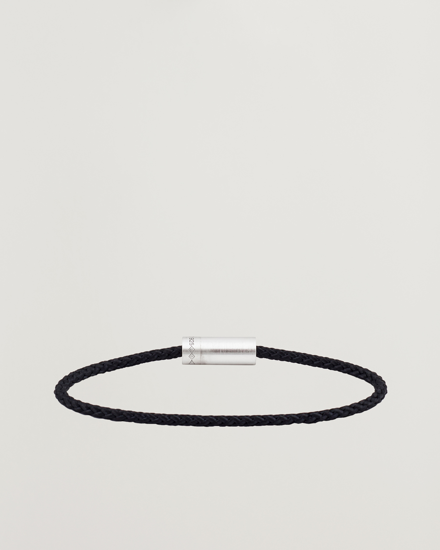 Mies |  | LE GRAMME | Nato Cable Brushed Bracelet Black/Sterling Silver 7g