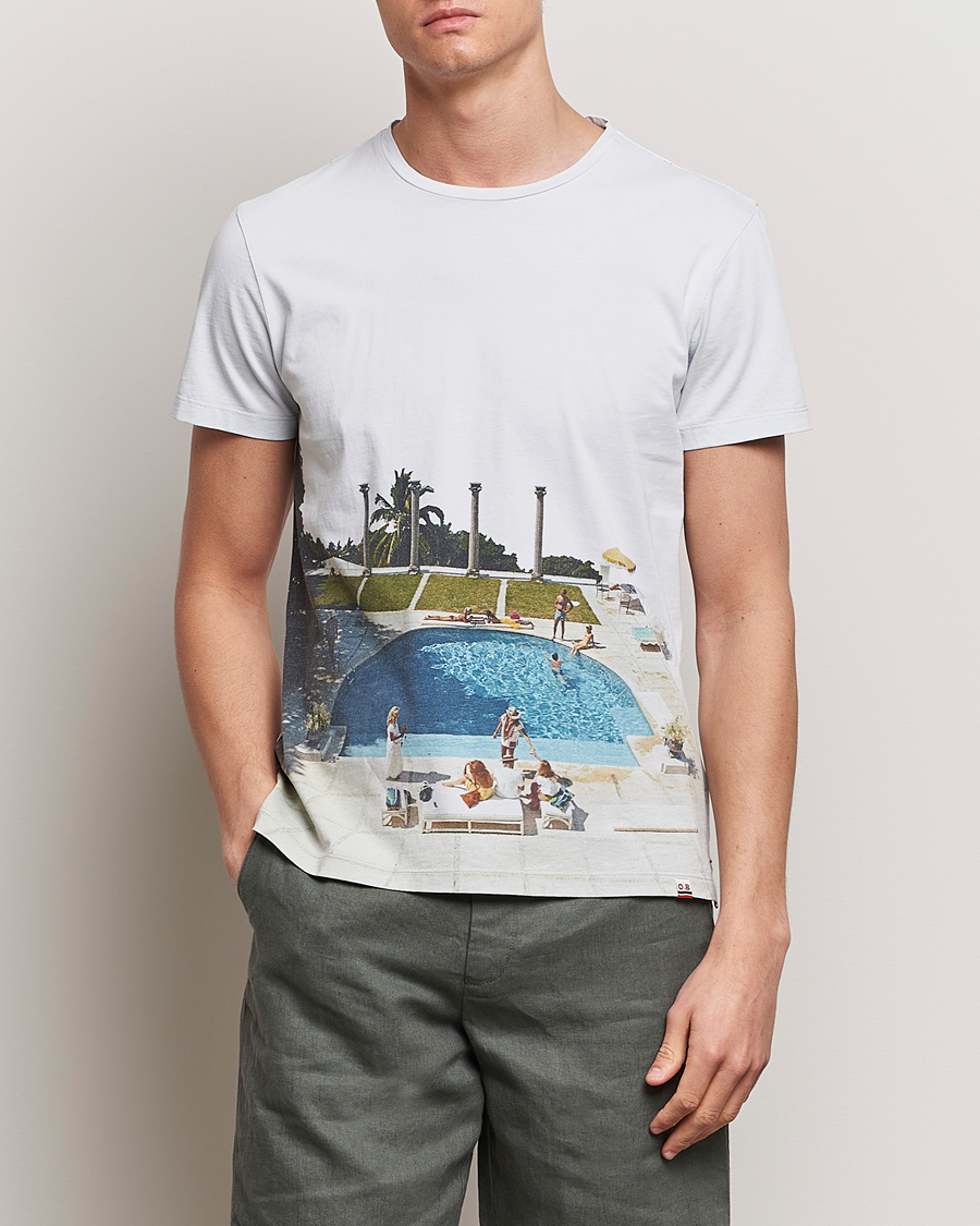 Mies | Uutuudet | Orlebar Brown | OB Classic Photographic Slim Aarons T-Shirt Pacifico