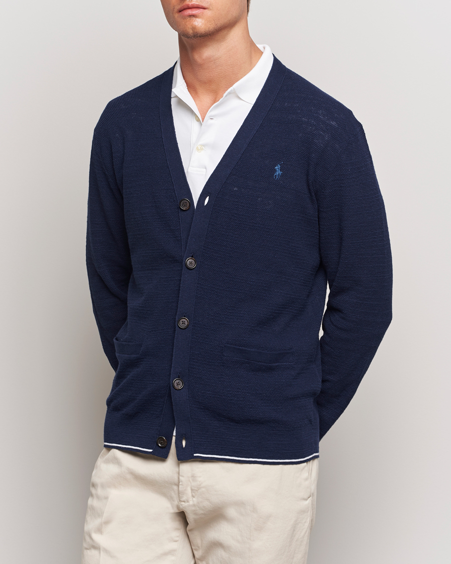 Mies | Neuletakit | Polo Ralph Lauren | Textured Knitted Cardigan Bright Navy