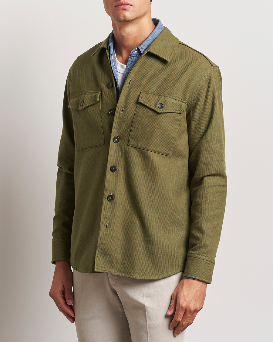 Mies |  | Grigio | Heavy Twill Overshirt Military