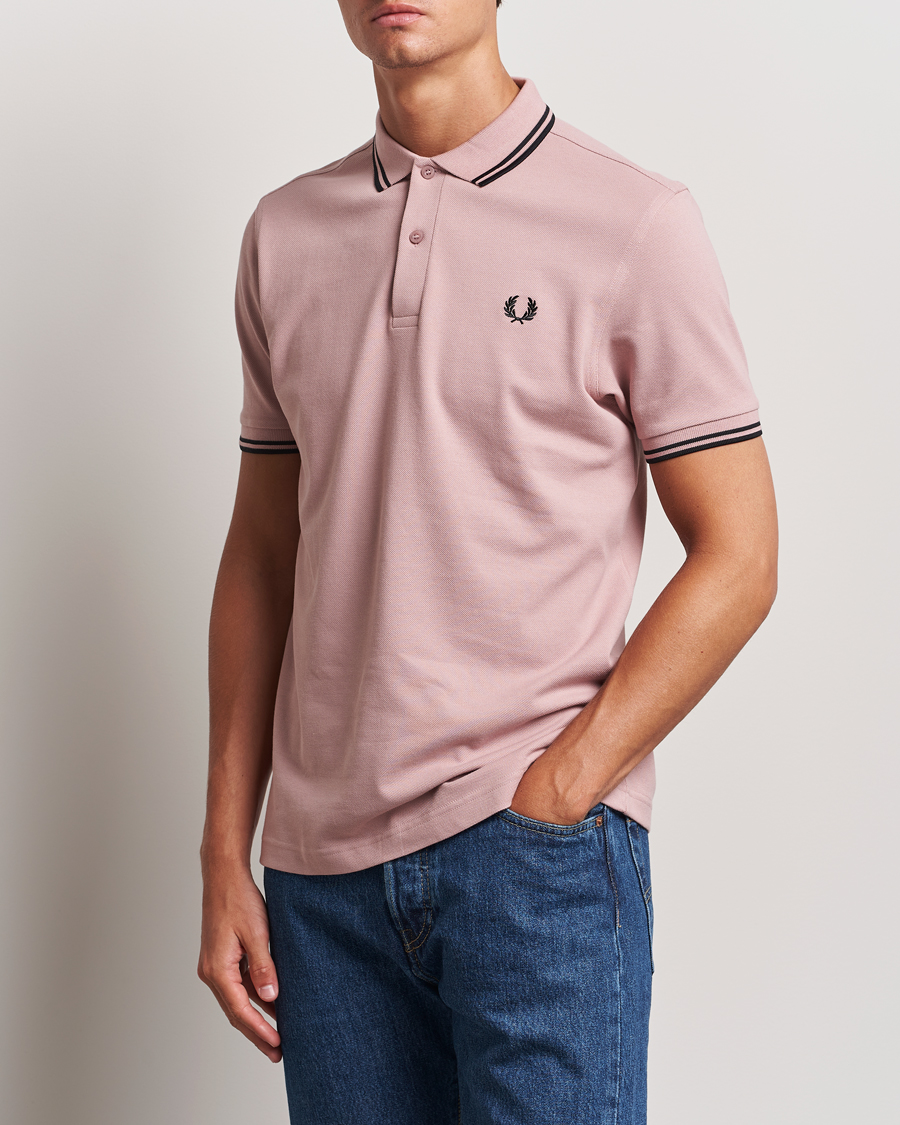 Mies |  | Fred Perry | Twin Tipped Polo Shirt Dusty Rose Pink