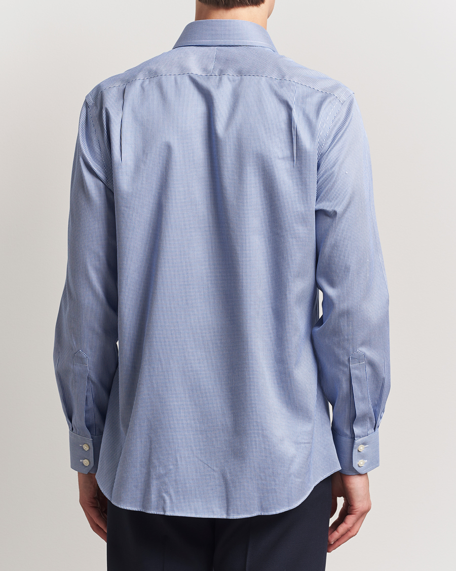 Mies | Kauluspaidat | Charles Tyrwhitt | Slim Fit Non Iron Puppytooth Shirt Royal Blue