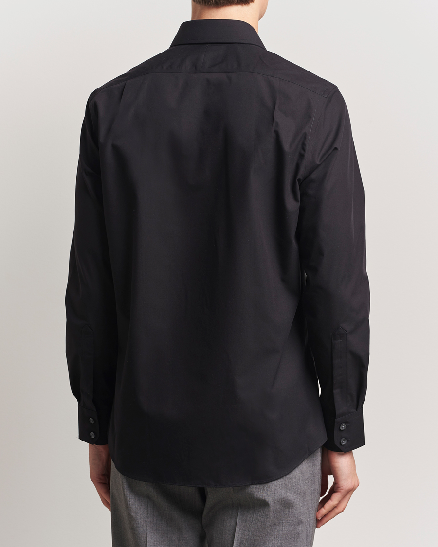 Mies | Kauluspaidat | Charles Tyrwhitt | Slim Fit Non Iron Poplin Cut Away Shirt Black