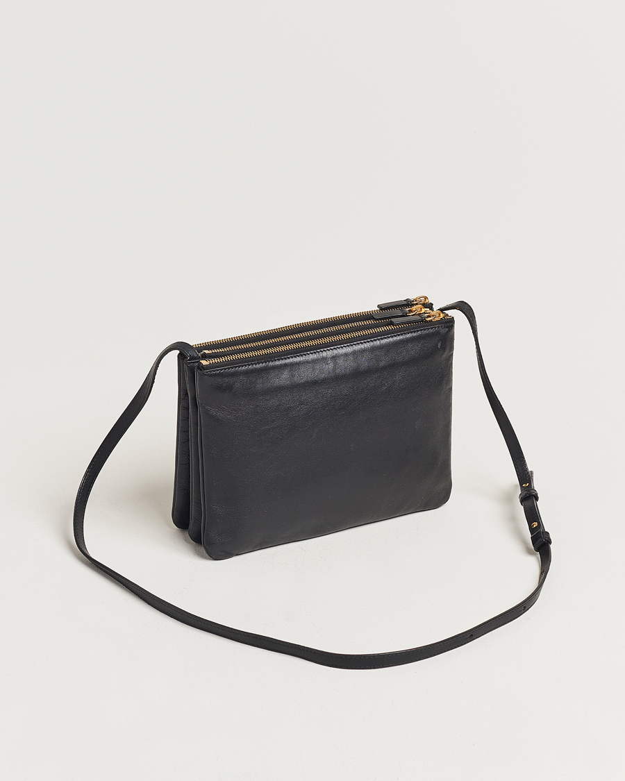 Mies | Celine Pre-Owned Trio Leather Handbag Black | Celine Pre-Owned | Trio Leather Handbag Black