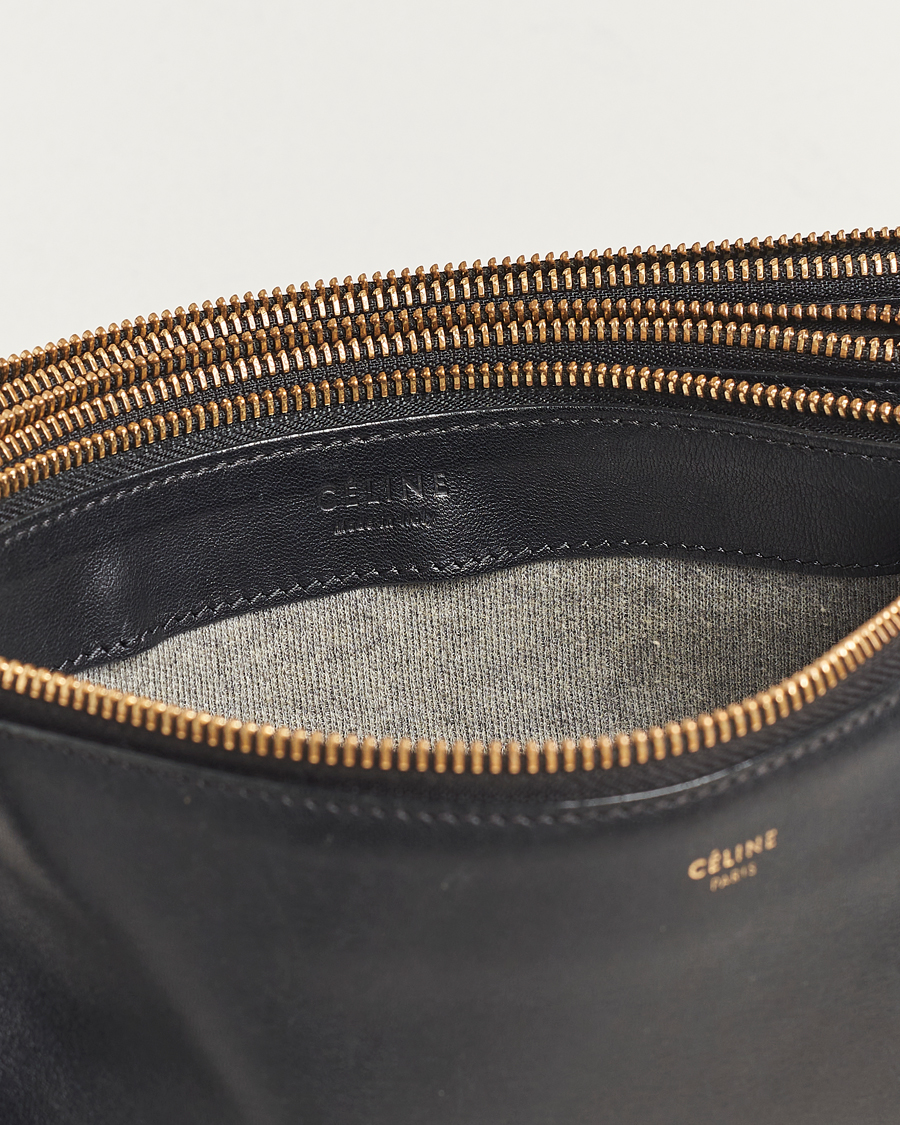 Mies | Celine Pre-Owned Trio Leather Handbag Black | Celine Pre-Owned | Trio Leather Handbag Black