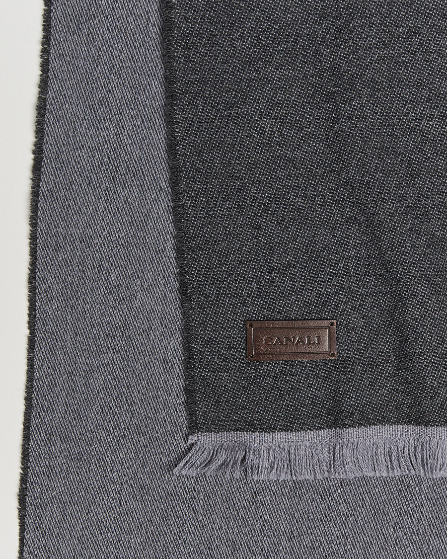 Mies |  | Canali | Wool/Cashmere Scarf Grey Melange