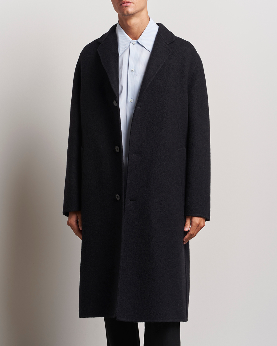 Mies |  | Jil Sander | Felted Wool Coat Black