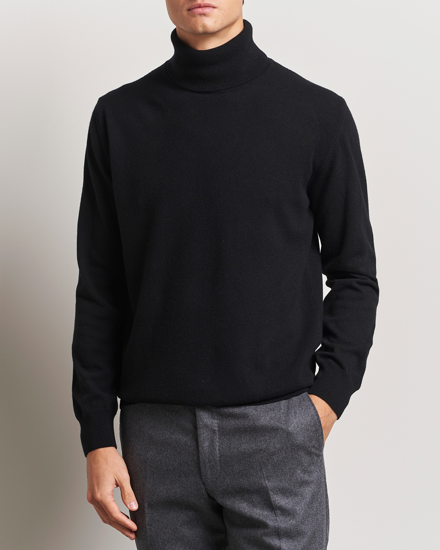 Mies |  | Morgano | Wool/Cashmere Rollneck Black