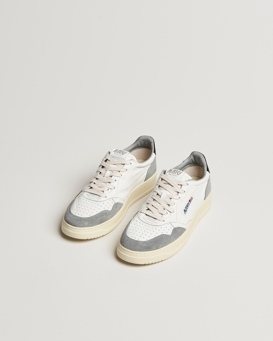 Mies |  | Autry | Medalist Low Goat Leather/Suede Sneaker Grey/Black