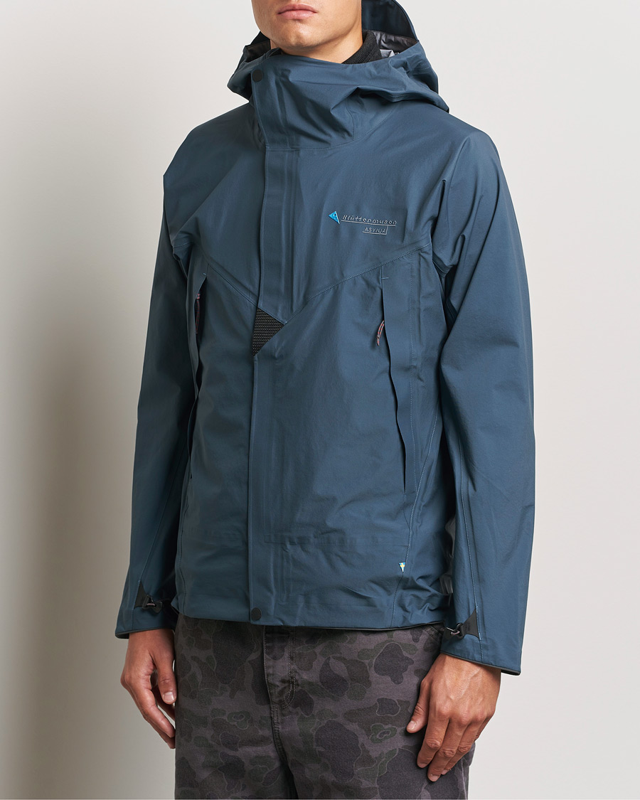 Mies | Kevättakit | Klättermusen | Asynja Lightweight Waterproof Jacket Midnight Blue