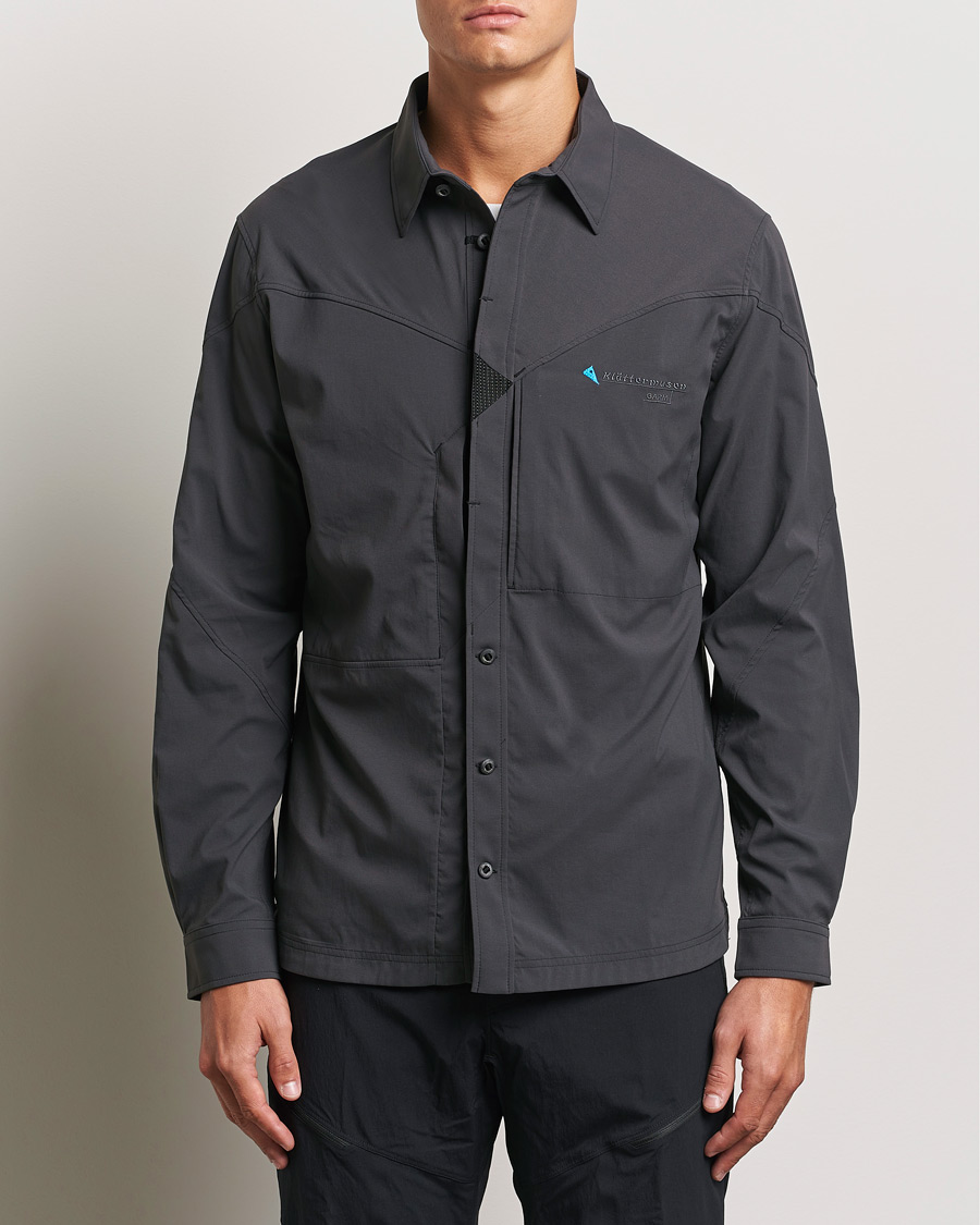 Mies | Active | Klättermusen | Garm Technical Outdoor Shirt Raven