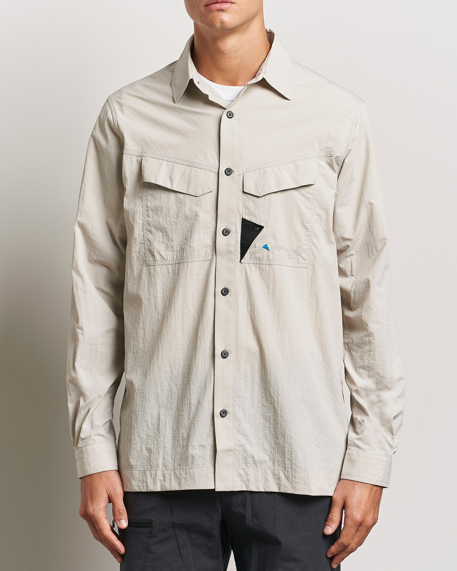 Mies | Vaatteet | Klättermusen | Syn Lightweight Ripstop Shirt Silver Creme