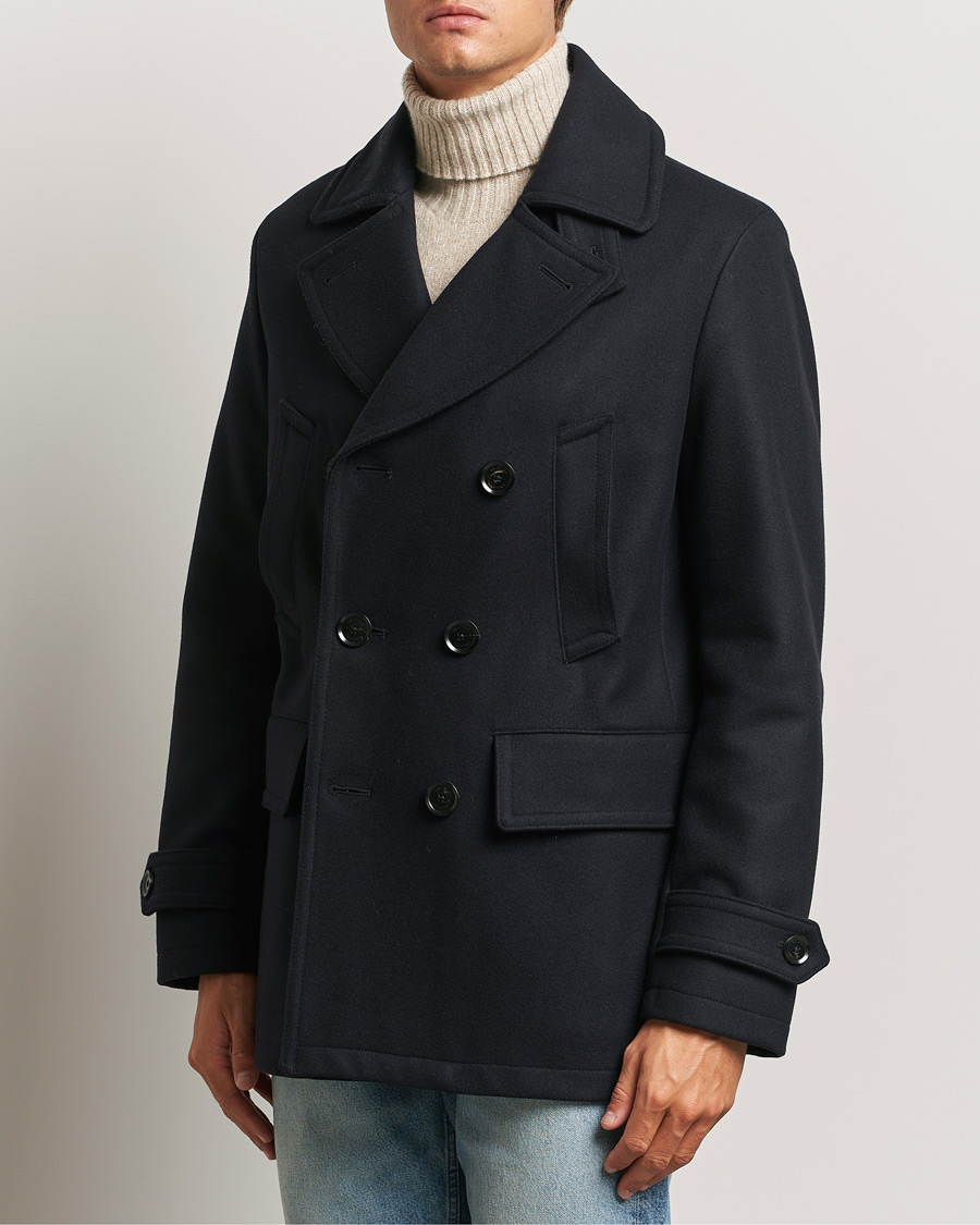 Mies |  | Belstaff | Milford Wool Peacoat Ink Blue