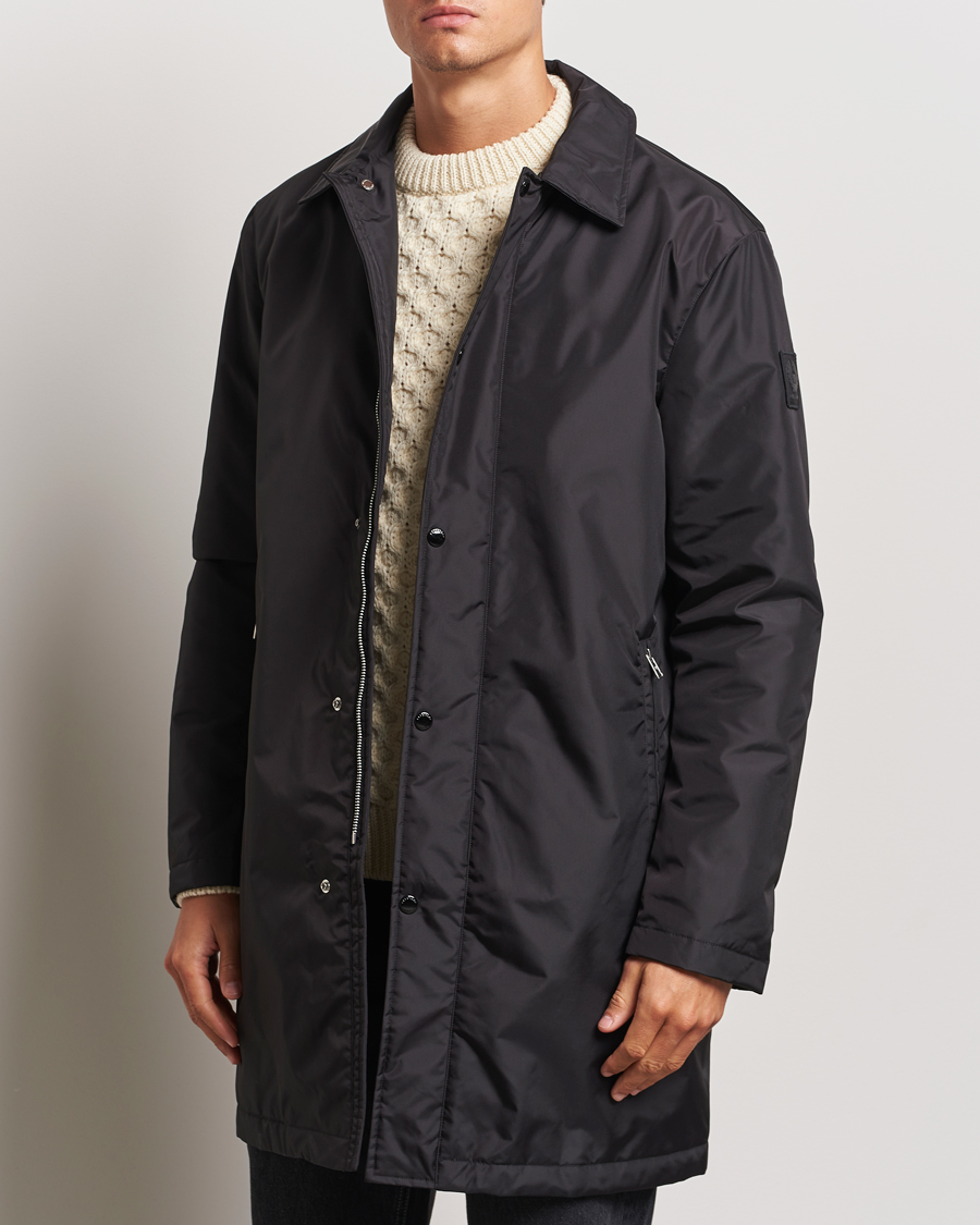 Mies |  | Belstaff | Drill Padded Nylon Coat Black