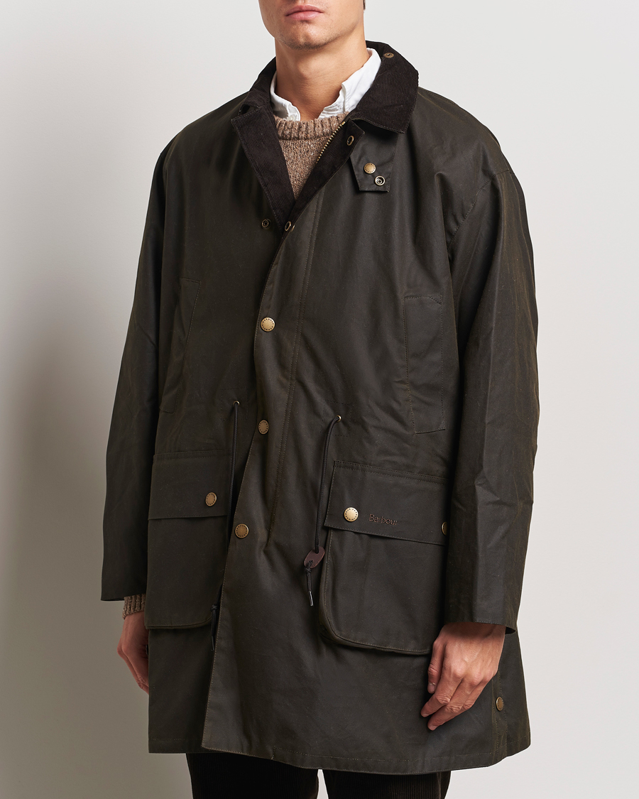 Mies |  | Barbour Heritage | Bedale Wax Trench Coat Olive