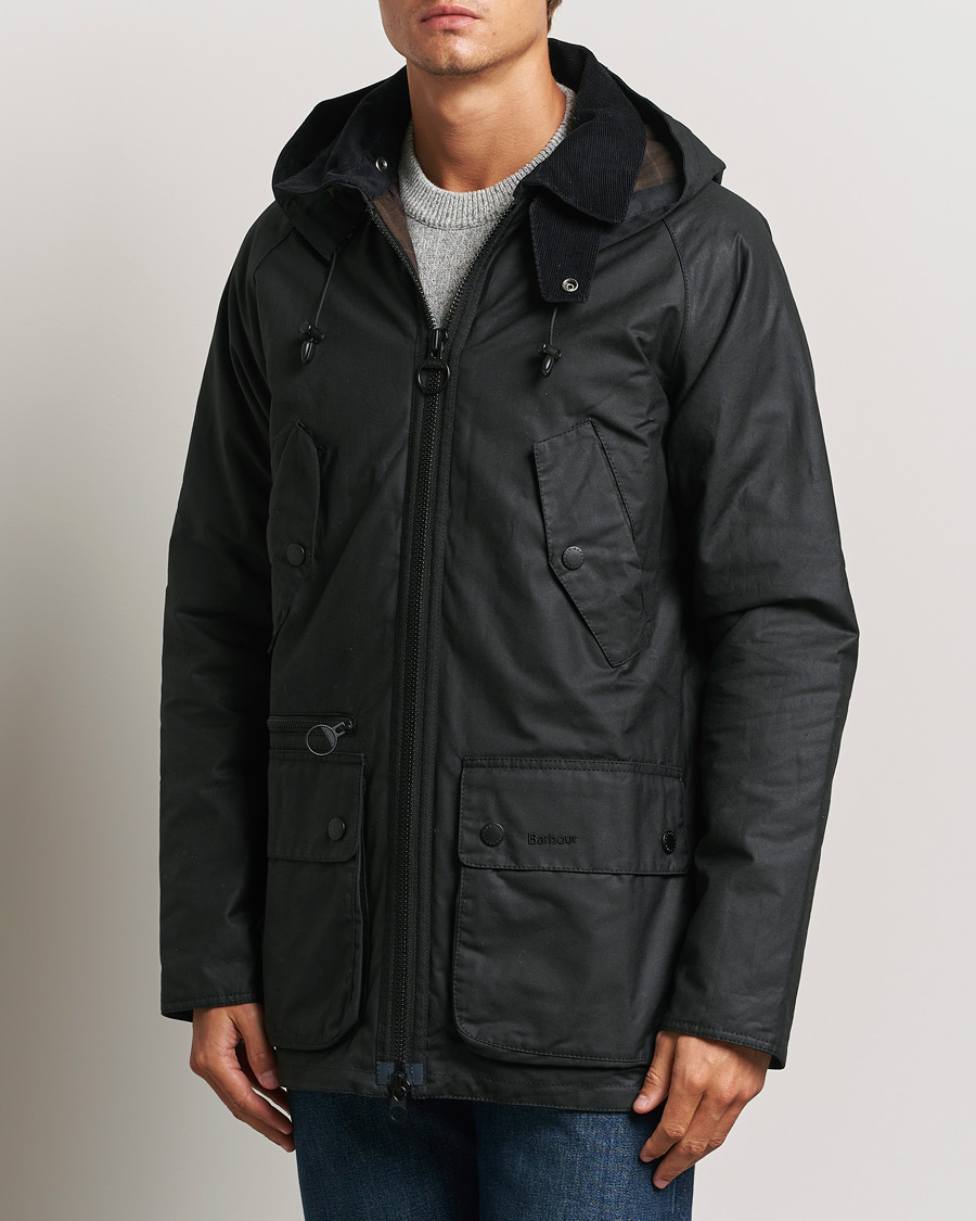 Mies |  | Barbour Heritage | Re-Engineered Beaufort Wax Jacket Black