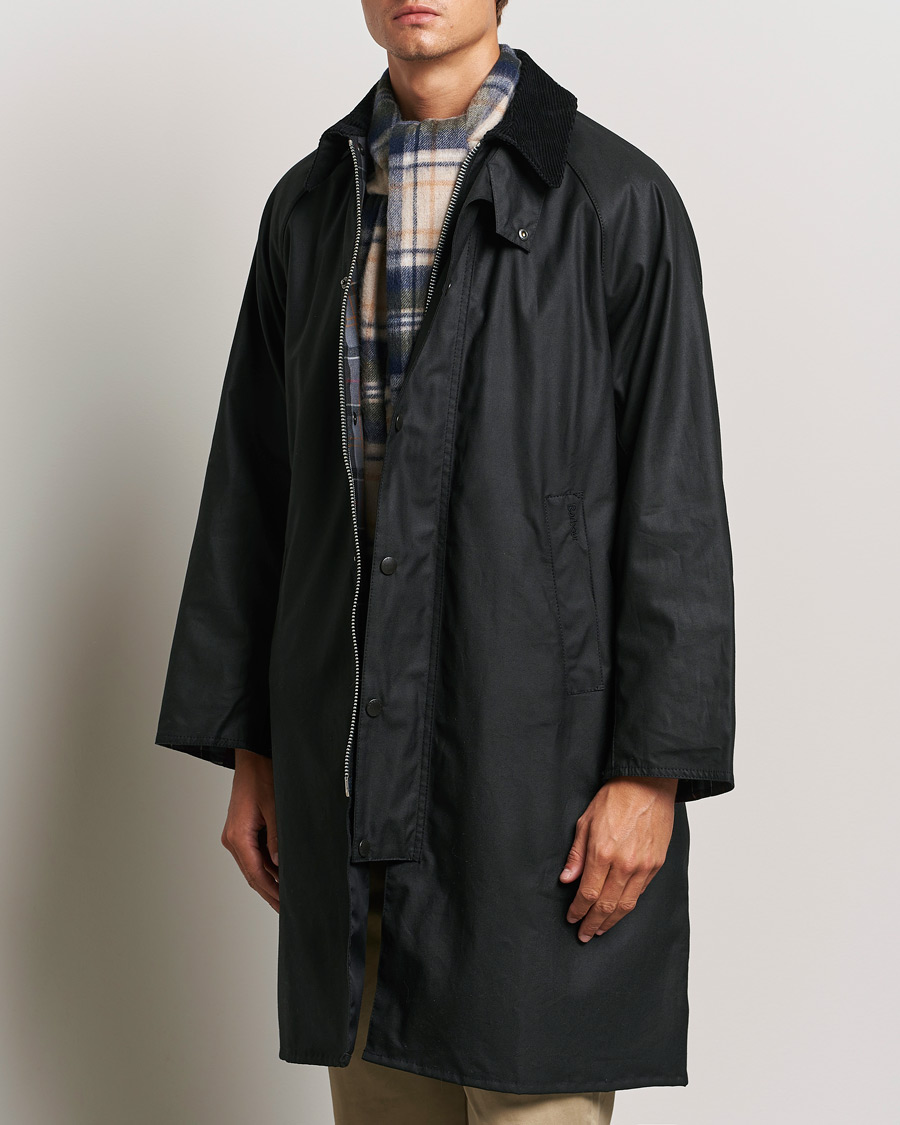 Mies |  | Barbour Heritage | Modfied Exmoore Wax Coat Black