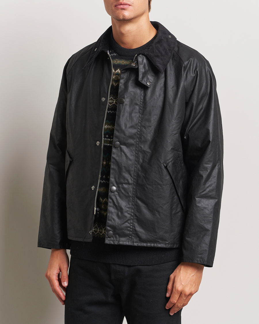 Mies |  | Barbour Heritage | Transport Wax Jacket Black